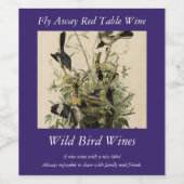 Nordmockvogel, Audubons Vögel in Amerika Weinetikett (Einzelnes Label)