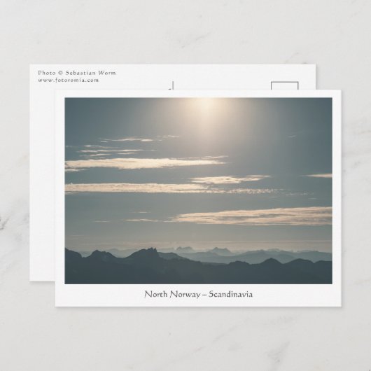 Nordnorwegen - Skandinavien Postkarte (Vorne/Hinten)