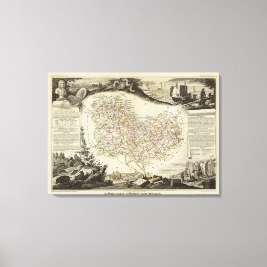 Nordodaten Leinwanddruck (Vorderseite)