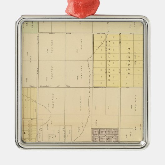 Nordomaha, Nebraska Silbernes Ornament (Vorne)
