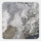 Nordost-China Quadratischer Aufkleber (Vorderseite)