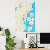 Nordost-Eisenbahnkarte Version 1.1 - 20. September Poster (Heimbüro)