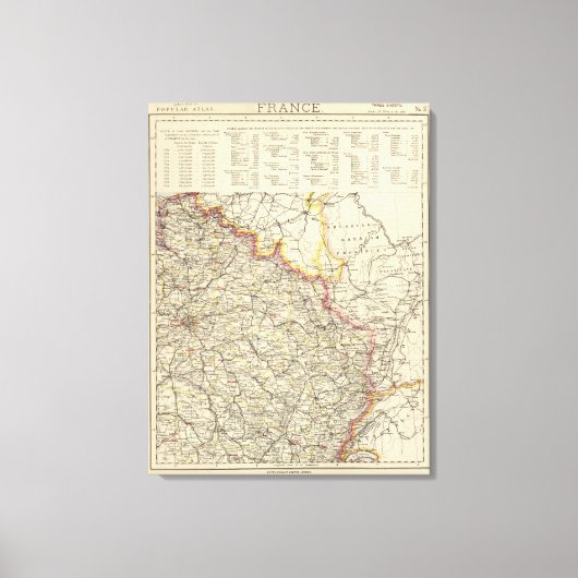 Nordost-Frankreich Leinwanddruck (Vorderseite)