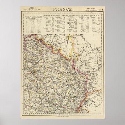 Nordost-Frankreich Poster (Vorne)