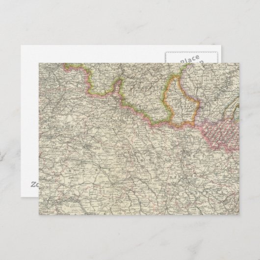 Nordost-Frankreich Postkarte (Vorne/Hinten)