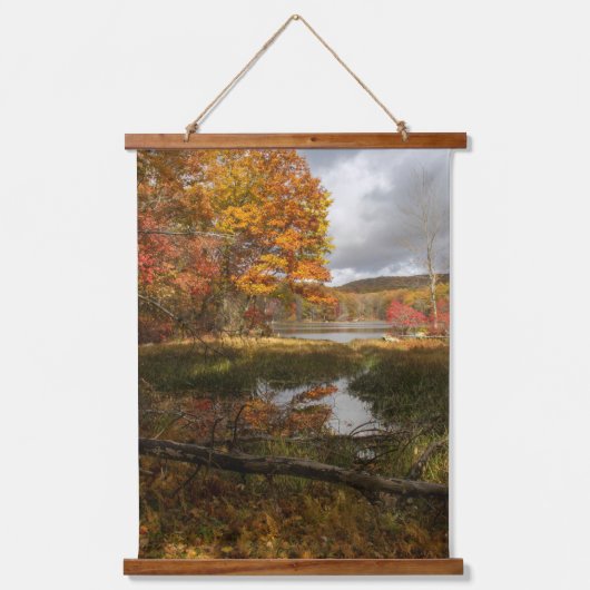 Nordost-Herbst Wandteppich Mit Holzrahmen (Vorderseite)