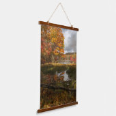 Nordost-Herbst Wandteppich Mit Holzrahmen (Gewinkelt)