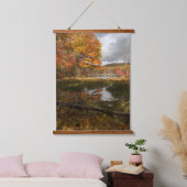 Nordost-Herbst Wandteppich Mit Holzrahmen (Schlafzimmer)