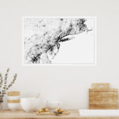 Nordost Korridor Census Dotmap Poster (Küche)