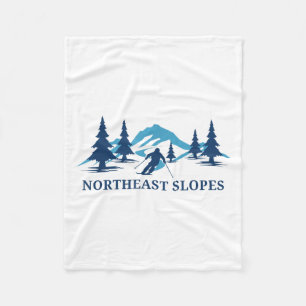 Nordost-Pisten Vermont Ski Resort Skifahren _ Fleecedecke