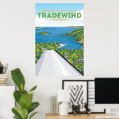 Nordost Spring Tradewind Aviation Poster (Heimbüro)