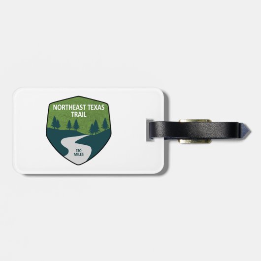 Nordost-Texas-Weg Gepäckanhänger (Rückseite horizontal)