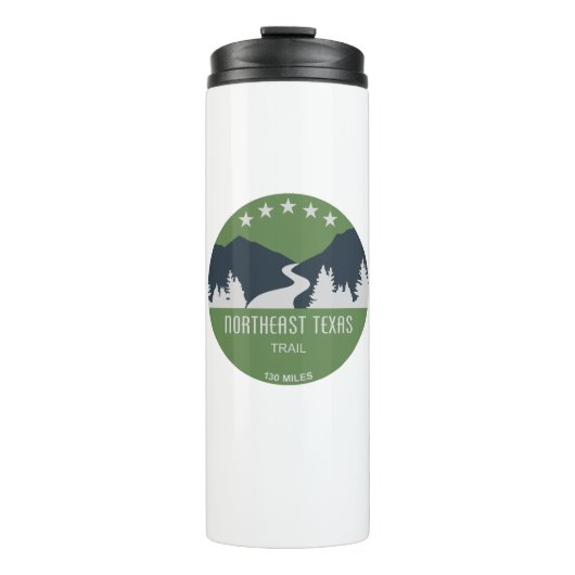 Nordost-Texas-Weg Thermosbecher (Vorderseite)