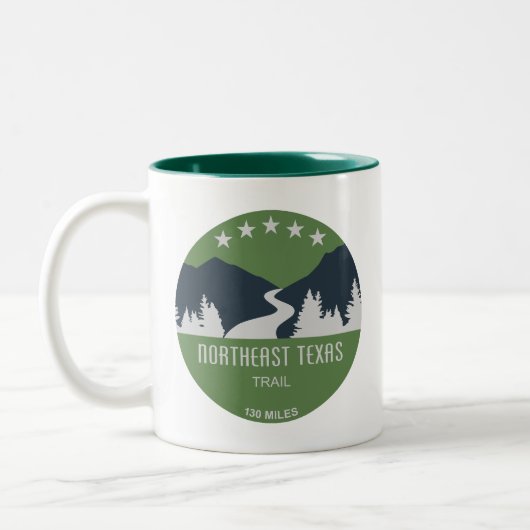 Nordost-Texas-Weg Zweifarbige Tasse (Links)