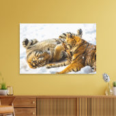 Nordost-Tiger Leinwanddruck (Insitu (Wohnzimmer))