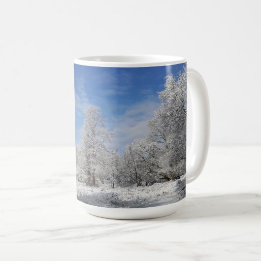 Nordost-Winter-Szene Kaffeetasse (VorderseiteRechts)