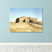 Nordöstliche Fassade des Zickgurats, um 2100 v. Ch Leinwanddruck (Insitu (Holzboden))