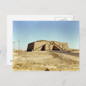Nordöstliche Fassade des Zickgurats, um 2100 v. Ch Postkarte (Vorne/Hinten)