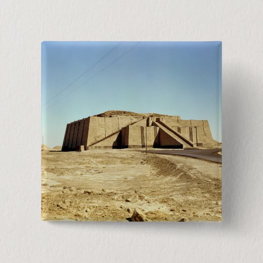 Nordöstliche Fassade des ziggurat, c.2100 BC Button (Vorderseite)