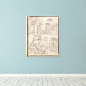 Nordöstlicher Teil Indianapolis Leinwanddruck (Insitu (Holzboden))