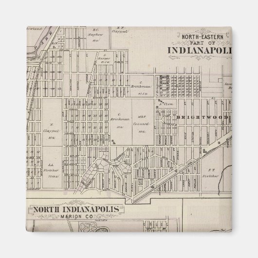 Nordöstlicher Teil Indianapolis Magnet (Vorne)