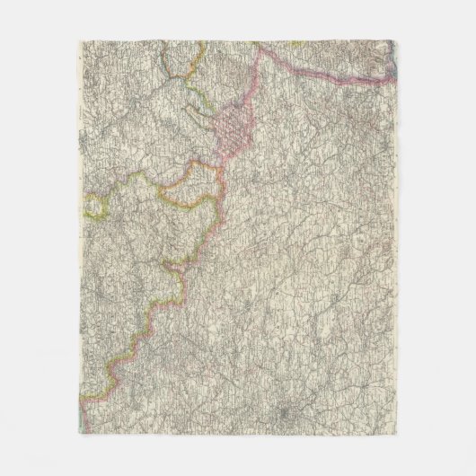 Nordöstliches Frankreich Fleecedecke (Vorderseite)