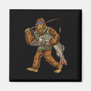 Nordpike Fischerei Bigfoot Jagd Fischer 1 Magnet