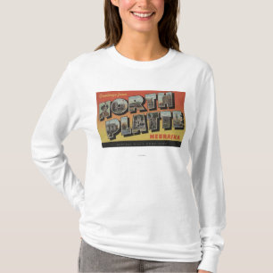 Nordplatte, Nebraska - große Buchstabe-Szenen T-Shirt