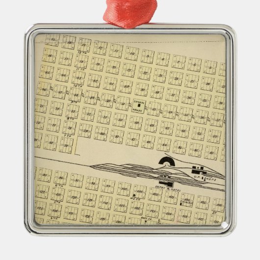 Nordplatte, Nebraska Ornament Aus Metall (Vorne)