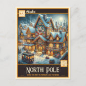 Nordpol, Alaska | Vintage Postkarte (Vorderseite)