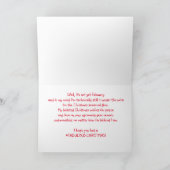 Nordpol auf Sozialmedium-verspäteter Feiertagskarte (Innenseite)