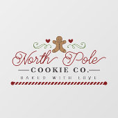 Nordpol Bäckerei Kochkunst Fensteraufkleber (Blatt)