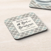 Nordpol Bed and Breakfast Bauernhof Weihnachten Getränkeuntersetzer (Linke Seite)