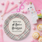 Nordpol Bed and Breakfast Bauernhof Weihnachten Pappteller (Party)