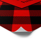 Nordpol Bed and Breakfast Bauernhof Weihnachten Poster (Ecke)