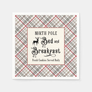 Nordpol Bed and Breakfast Bauernhof Weihnachten Serviette