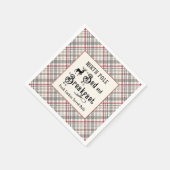 Nordpol Bed and Breakfast Bauernhof Weihnachten Serviette (Ecke)