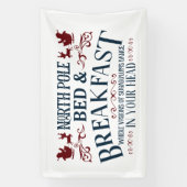 Nordpol Bed Breakfast Weihnachten Banner (Vertikal)
