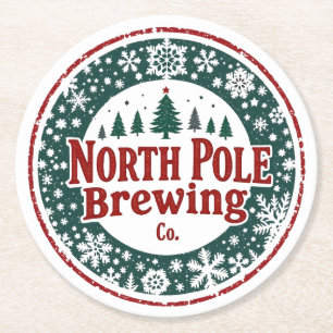 Nordpol-Brauerei Company Paper Coaster Runder Pappuntersetzer