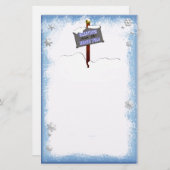 Nordpol Briefpapier (Vorne/Hinten)