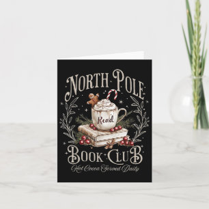 Nordpol Buchclub Weihnachten Buchliebhaber Xmas Bü Karte