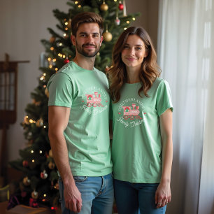 Nordpol Express Pink Bahn - Familie Weihnachten Tri-Blend Shirt