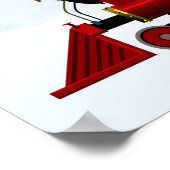 Nordpol-Express-Weihnachtsposter Poster (Ecke)