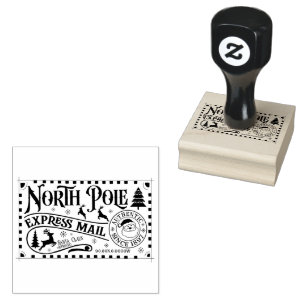 Nordpol-Expresspost Gummistempel