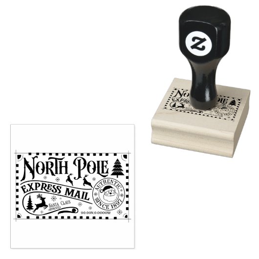 Nordpol-Expresspost Gummistempel (Stempel)