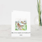 Nordpol Feiertagskarte (Rückseite)