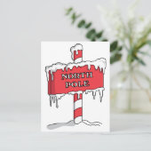 Nordpol Feiertagspostkarte (Stehend Vorderseite)