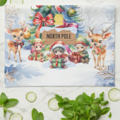 Nordpol Geschirrtuch (Gefaltet)