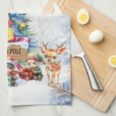 Nordpol Geschirrtuch (Viertel Falte)