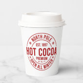 Nordpol Heiße Kakaoweihe Pappbecher (Rückseite)
